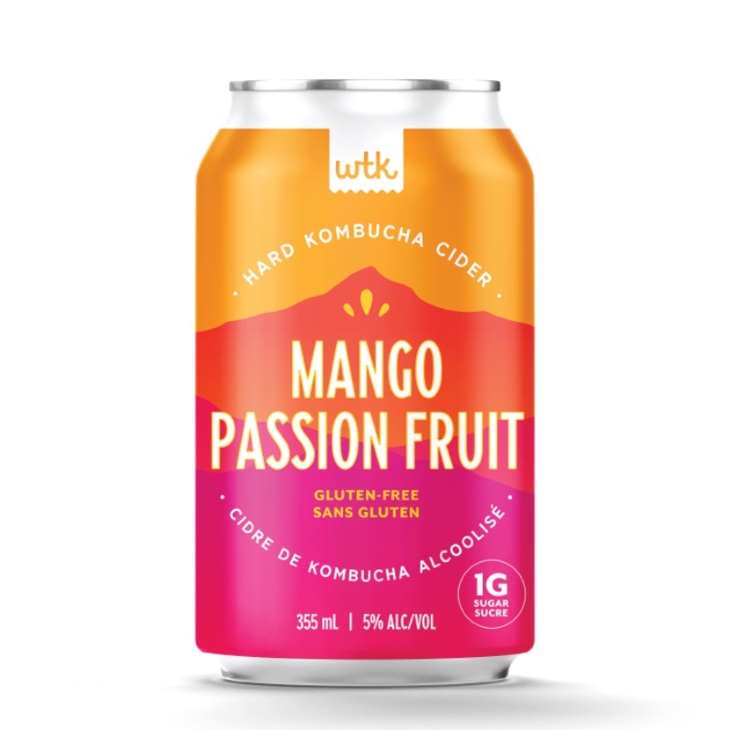 Wtk Hard Kombucha Mango Passionfrit- Cls